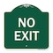 Signmission Designer Series Parking Lot No Exit, Green & White Aluminum Sign, 18" L, 18" H, GW-1818-23420 A-DES-GW-1818-23420 - alternate 1